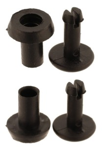 Nit plastikowy 10mm Czarny 10szt na Klik Ściskany