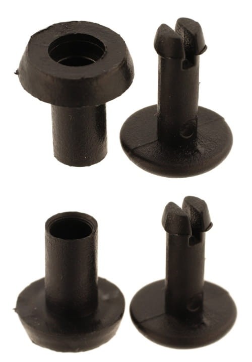 Nit plastikowy 10mm Czarny 10szt na Klik Ściskany