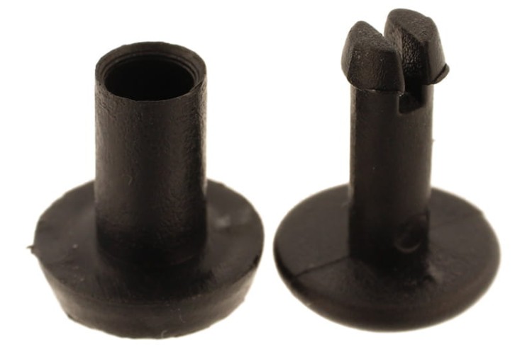 Nit plastikowy 10mm Czarny 10szt na Klik Ściskany