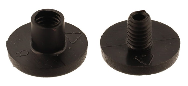 Śruba Nit plastikowy 5mm Czarny 10szt