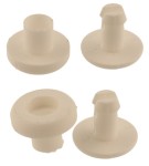 Nit plastikowy 5mm Biały 20szt na Klik Ściskany