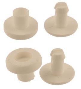 Nit plastikowy 5mm Biały 20szt na Klik Ściskany