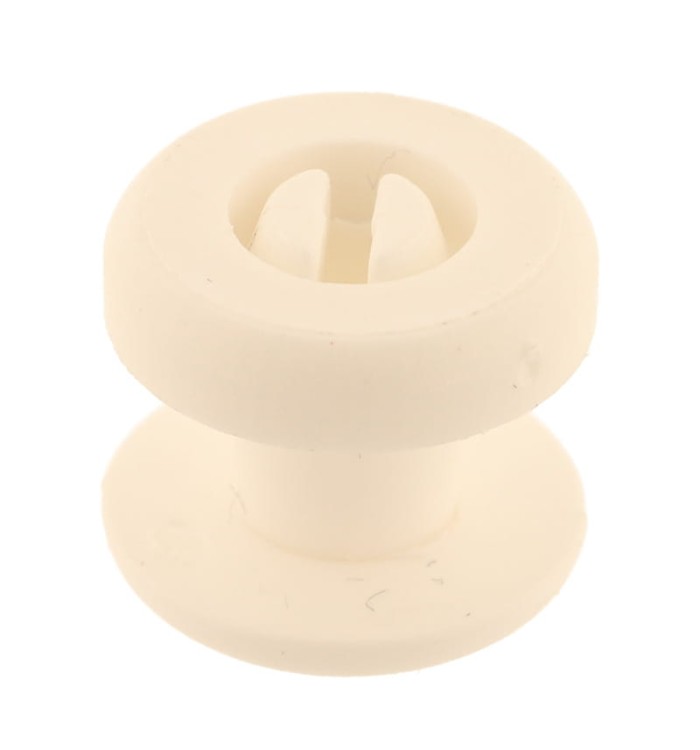 Nit plastikowy 5mm Biały 20szt na Klik Ściskany