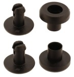 Nit plastikowy 5mm Czarny 20szt na Klik Ściskany