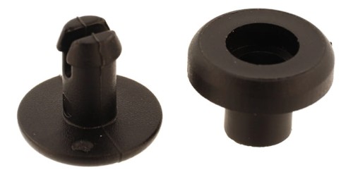 Nit plastikowy 5mm Czarny 20szt na Klik Ściskany