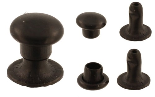 Nit kaletniczy N2 5,7x6,2mm Nity Kapsle 50szt CZARNY