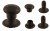 Nit kaletniczy N2 5,7x6,2mm Nity Kapsle 50szt CZARNY