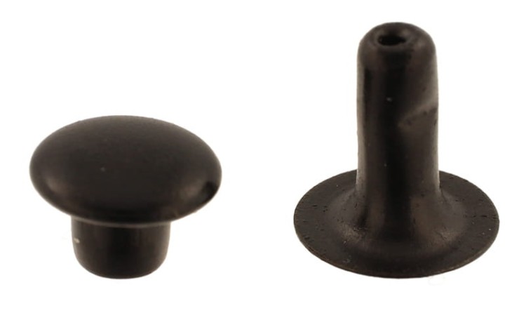 Nit kaletniczy N4 8,8x8mm Nity Kapsle 50szt CZARNY