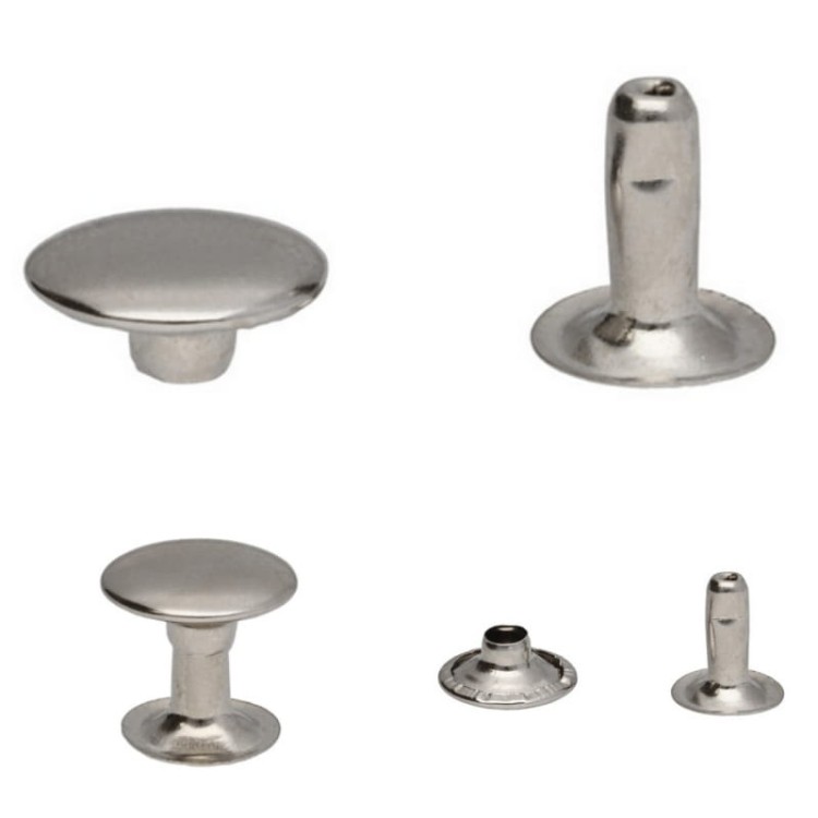 Nity kaletnicze 10x9mm Nierdzewne 50szt