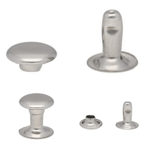 Nity kaletnicze 8x9mm Nierdzewne 50szt