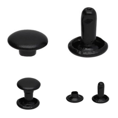 Nity 8x9mm LUX kaletnicze Czarny Mat 100szt