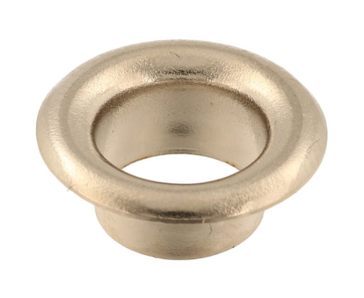 Oczka metalowe 6 mm krótkie – 100 szt + podkładki, kołnierz 11 mm