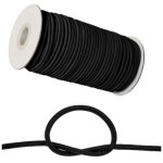 GumoSznurek fi 5 mm Guma Sznurek Czarny 100mb