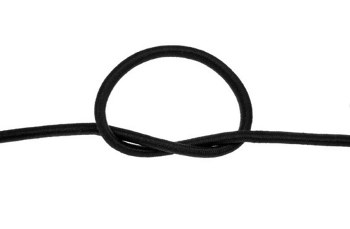 GumoSznurek fi 5 mm Guma Sznurek Czarny 100mb