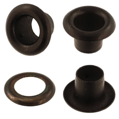 Oczka kaletnicze krawieckie długie fi4mm 100szt