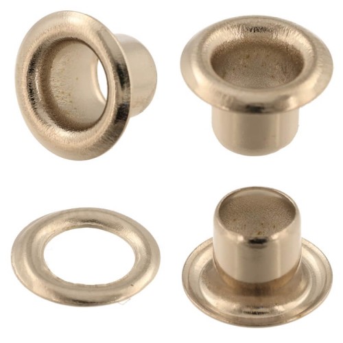 Oczka kaletnicze krawieckie długie fi4mm 100szt