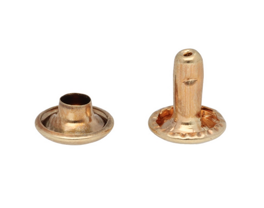 Nity 10x9mm Dwustronne Zbitki ZŁOTE 100szt