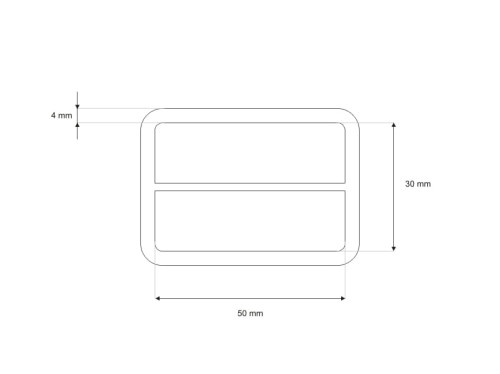 Regulator kaletniczy Metalowy 50/30/4 drut 5szt