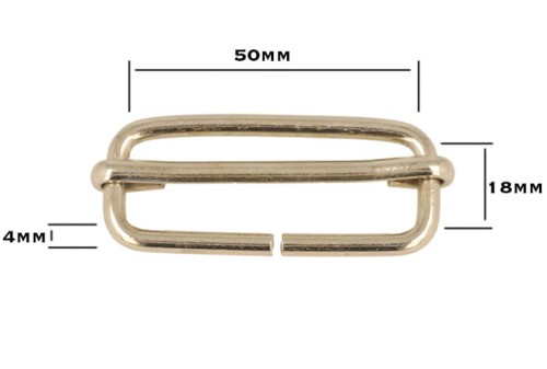 Regulator metalowy 50x18x4 mm Rękodzieło 5szt