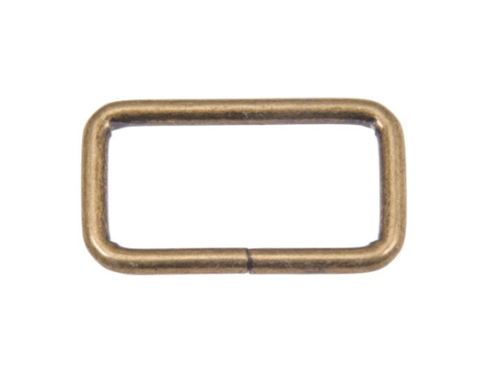 Ramka Metalowa 40x20x4mm Stare Złoto Rękodzieło 10szt
