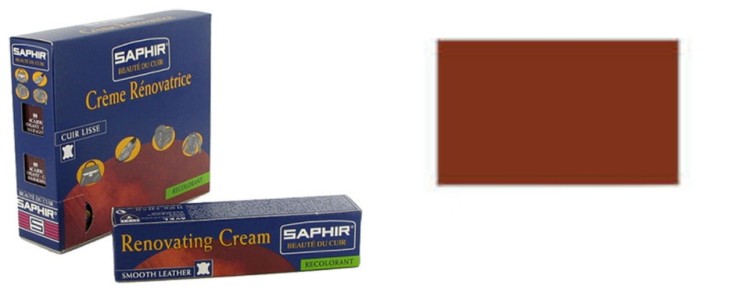 Krem do skóry SAPHIR Renovating Cream 25 ml – renowacja rys, przetarć i koloru
