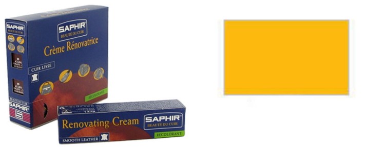 Krem do skóry SAPHIR Renovating Cream 25 ml – renowacja rys, przetarć i koloru