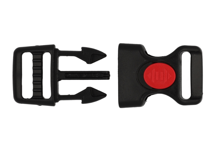 Klamra plastikowa 16x44mm Czarna 3 blokada 5szt