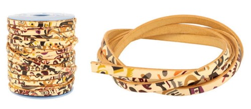 Rzemyk skórzany rzemień płaski 5 x 2 mm GEOart 1 metr