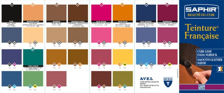 Farba do Skór Zamszu Nubuku Saphir Teinture 50ml