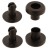 Nity plastikowe 3mm Czarny 50szt