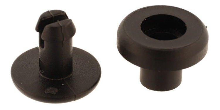 Nity plastikowe 3mm Czarny 50szt