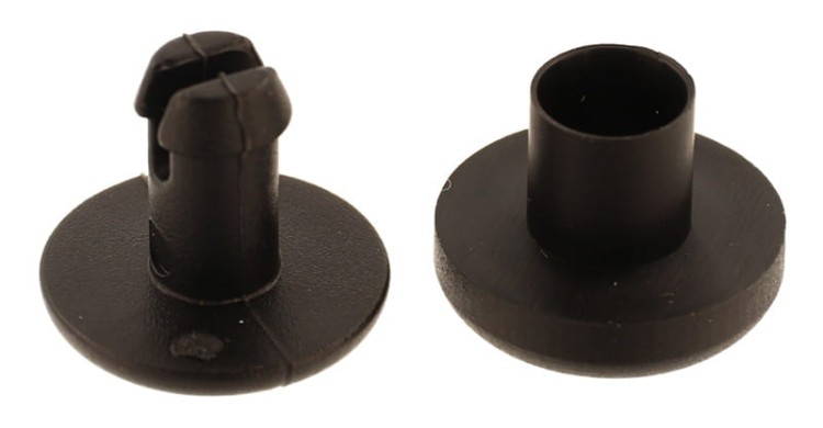 Nity plastikowe 3mm Czarny 50szt