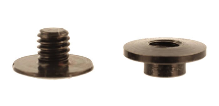 Nity skręcane Śruba Introligatorska 2 mm Czarne 10 szt