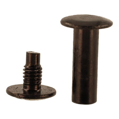 Nity skręcane Śruba Introligatorska 15 mm Czarne 10 szt