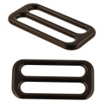 Regulator Odlewany Krawiecki 40 x 18 mm Czarny Mat