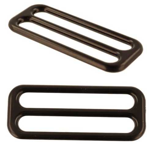 Regulator Odlewany Krawiecki 50 x 18  mm Czarny Mat