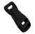 Klamra Plastikowa 25x62mm Zapięcie Zatrzask CZARNA 10szt