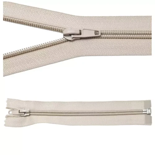 Zamek błyskawiczny #5 Rozdzielczy 45cm Beż 5szt
