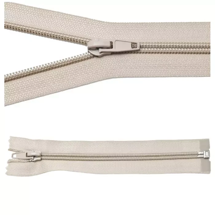 Zamek błyskawiczny #5 Rozdzielczy 35cm Beż 5szt