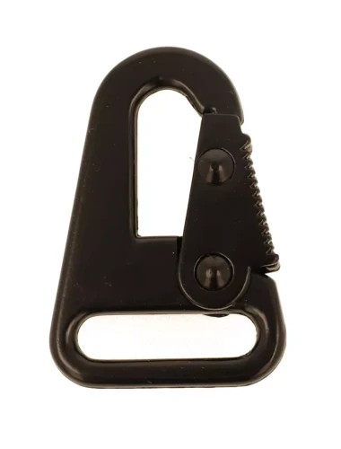 Karabińczyk 24x46mm do Breloczka Czarny Mat