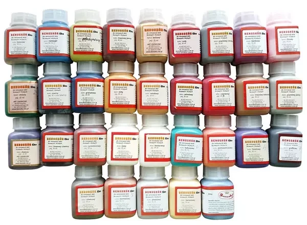 Farba do skóry licowej Renoskór WILBRA 30 ml elastyczna, półmat, odporna na wodę i zginanie