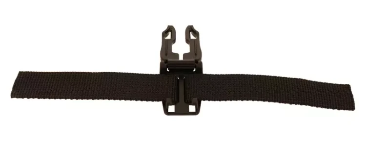 Klamra Plastikowa 25mm Składana Czarna 5szt Blokada Pasków
