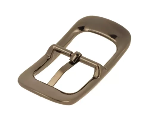 Klamra Damska do Paska 25mm z Szlufką Ciemna Satyna