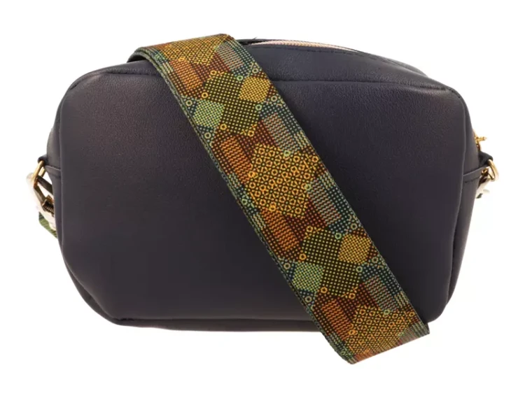 Pasek do torebki GEOMETRIC DARK 40mm ZEPNIJ srebrny