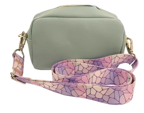 Pasek do torebki MOZAIKA 40mm ZEPNIJ srebrne