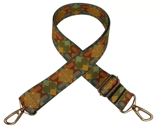 Pasek do torebki GEOMETRIC DARK 40mm ZEPNIJ c.nikiel