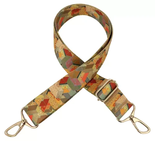 Pasek do torebki ABSTRACT 40mm ZEPNIJ srebrne