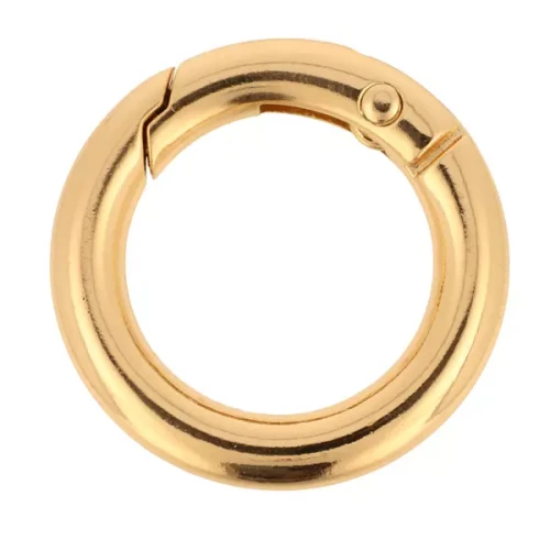 Szekla 20mm Kółko Otwierane 5szt Złoto