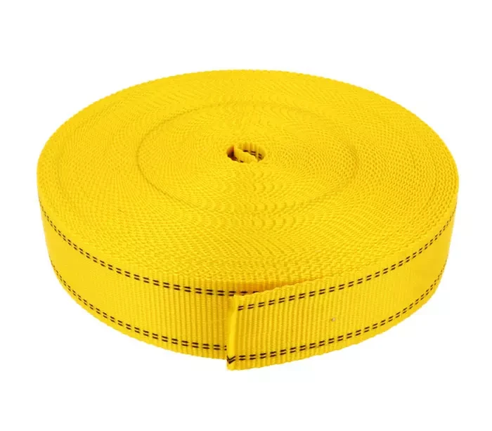 Taśma Poliestrowa 45mm Szelki Asekuracyjne Żółte