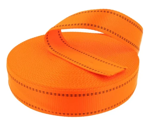 Taśma Poliestrowa 45mm Szelki Asekuracyjne Pomarańcz